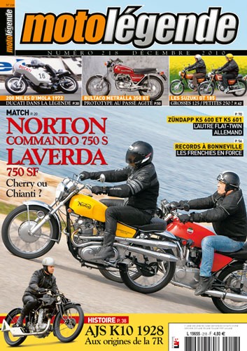 Moto Légende n° 218 du 01/12/2010