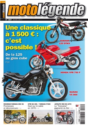 Moto Légende n° 287 du 01/03/2017