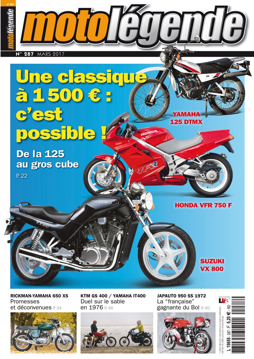 Moto Légende n° 287 du 01/03/2017