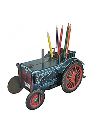 Pot à crayons tracteur