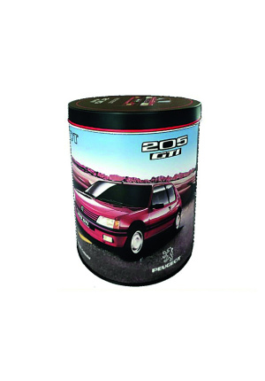 Boîte métal ronde Peugeot 205 GTI