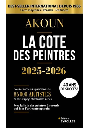 La cote des peintres 2025-2026