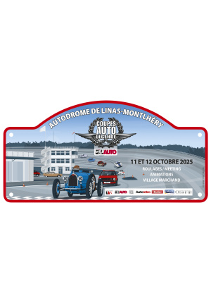 Plaque collector Coupes Auto Légende 2025