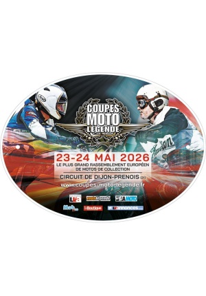 Plaque collector Coupes Moto Légende 2026