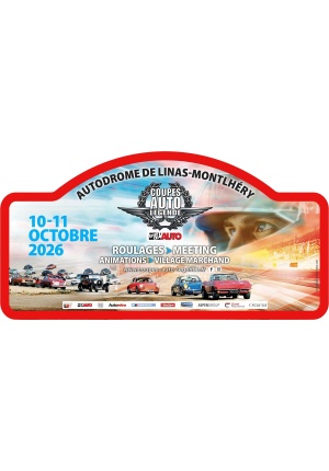Plaque collector Coupes Auto Légende 2026